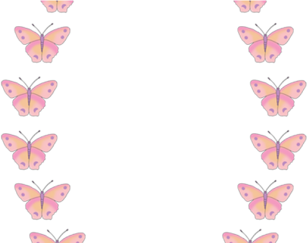 Butterfly Border Clipart - Clip Art (640x480), Png Download