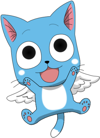 Happy, Anime, And Fairy Tail Image - Fairy Tail Cat Png (500x709), Png Download