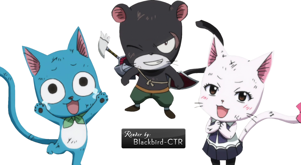 Render Lily Only Disregard Fairy Tail Happy And Carla - Fairytail Happy Carla And Panther Lily (1024x563), Png Download