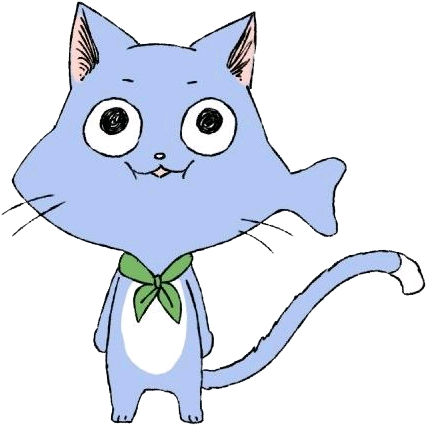 Happy De Fairy Tail Comiendo - Fairy Tail (500x500), Png Download