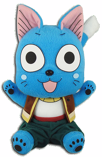 Ge Animation Fairy Tail 7" Plush - Happy Niruit Tribe (327x500), Png Download