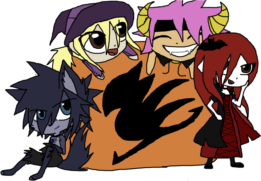 Fairy Tail Halloween Logo - Cartoon (1024x714), Png Download