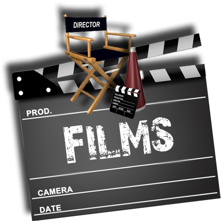 Films Clapboard Director Chair - Film Director Chair Png (454x455), Png Download
