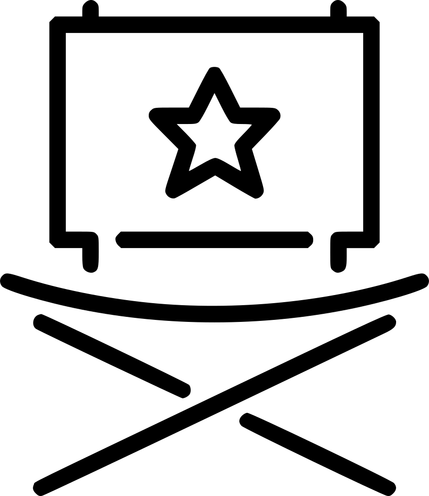Director Chair - - Icon (848x980), Png Download