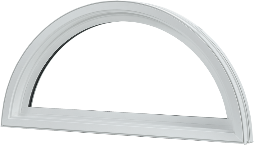 Wallside Windows Specialty Window - Fenetre Demi Lune Fixe Pvc (1000x1000), Png Download