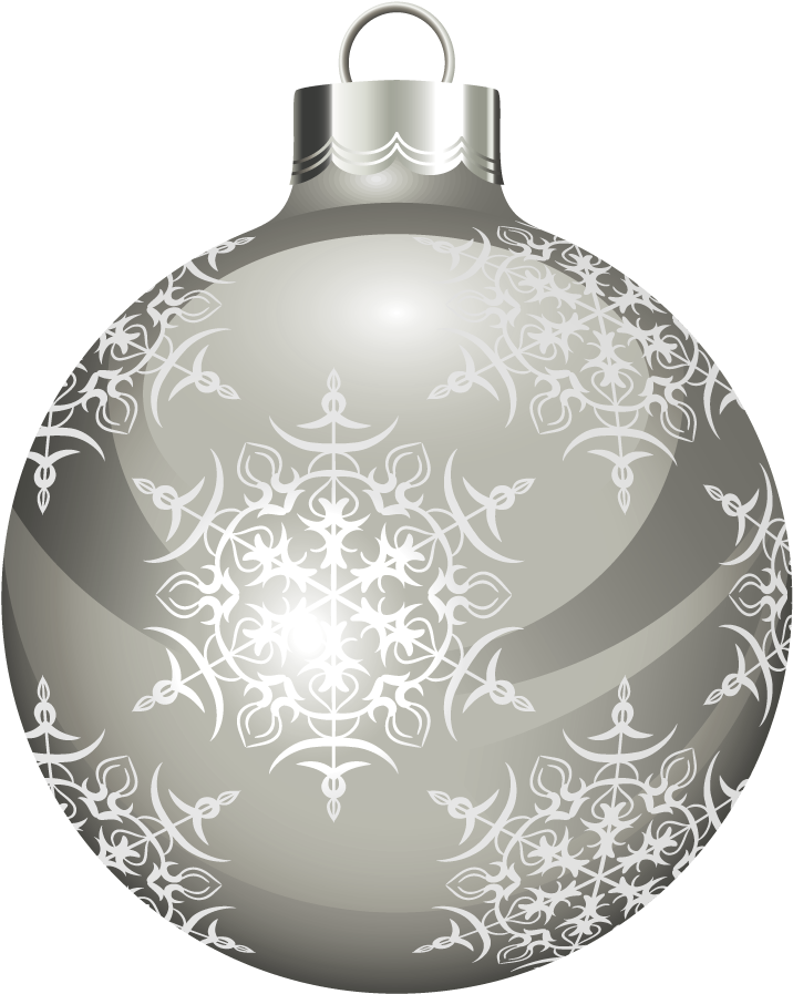 Novogodnie Igrushki Christmas Labels, Christmas Scrapbook, - Silver Christmas Ball Png (732x912), Png Download
