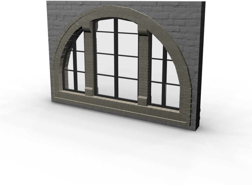 Round Arched Window Big - Daylighting (1000x1000), Png Download