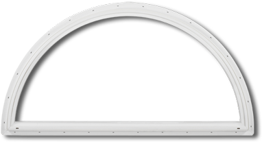 Daylightmax Geometric Replacement Window - Fenetre Demi Lune Fixe Pvc (400x400), Png Download