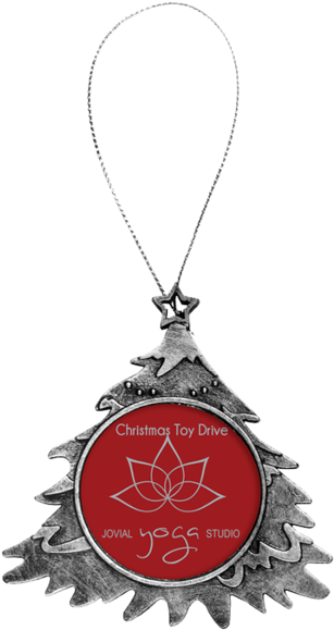 Insert Christmas Ornament & Silver String - 4 Antique Silver Tree Ornament #jhh104 (600x600), Png Download