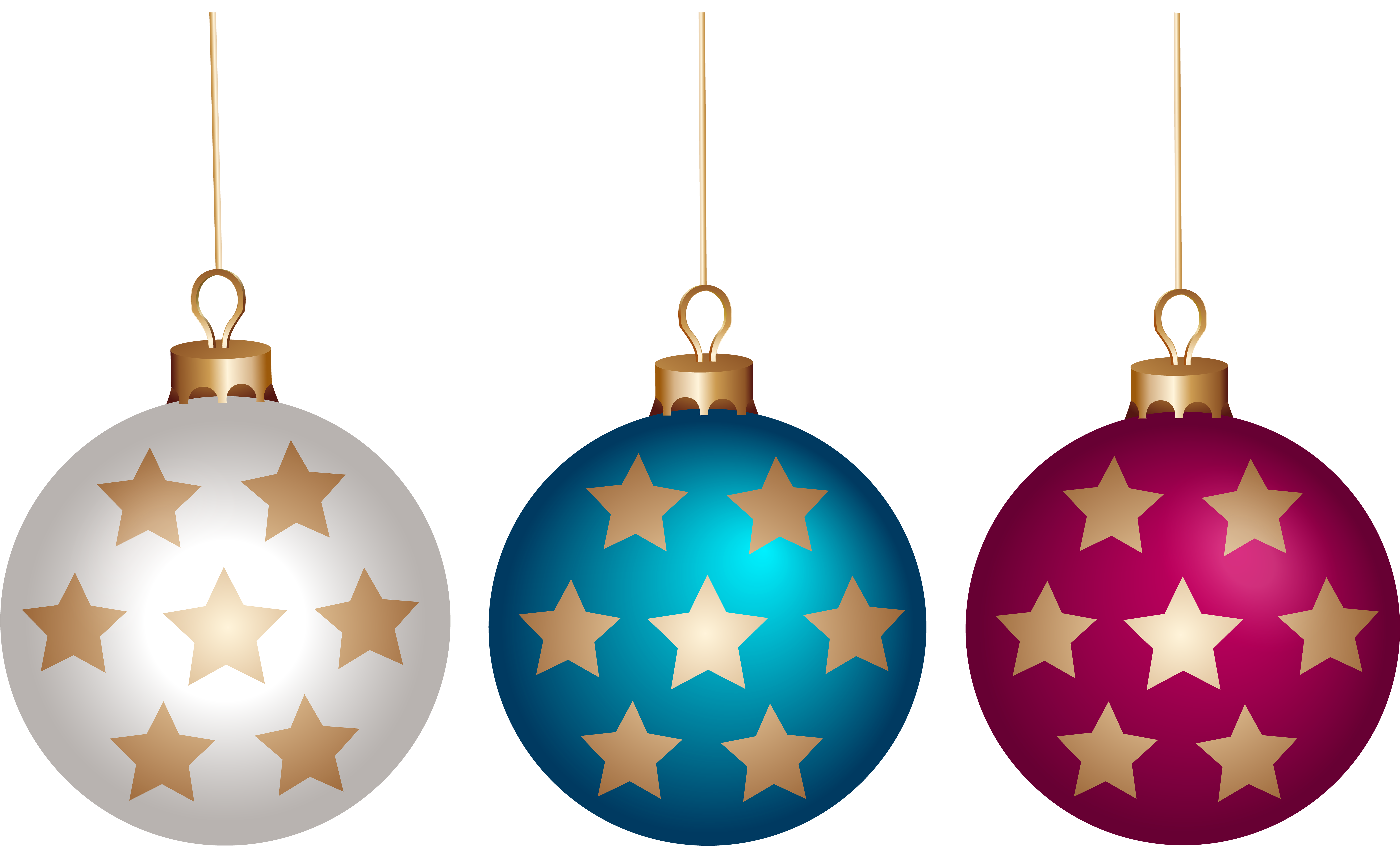 Free Png Christmas Ball Set Png Images Transparent - Christmas Png Accessory (850x508), Png Download
