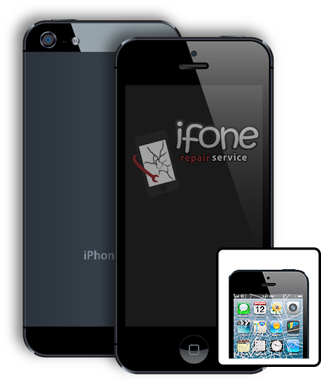 Iphone 5 Cracked Glass Repair - Iphone 5s (548x548), Png Download