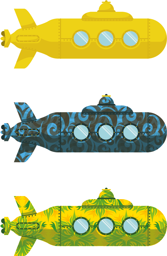 Yellow Submarine - Caterpillar (843x1191), Png Download