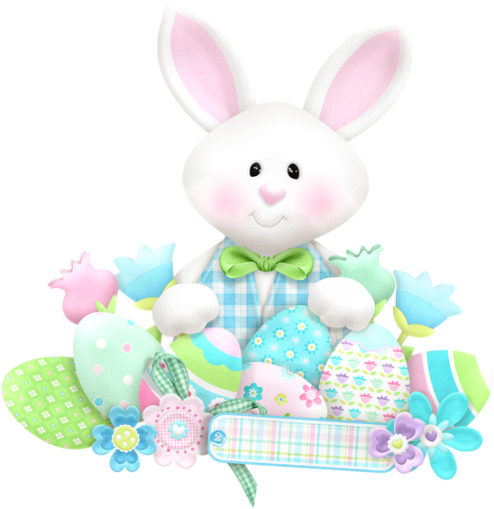 28 Collection Of Easter Bunny Clipart Png - Cute Easter Bunny Clipart (580x600), Png Download