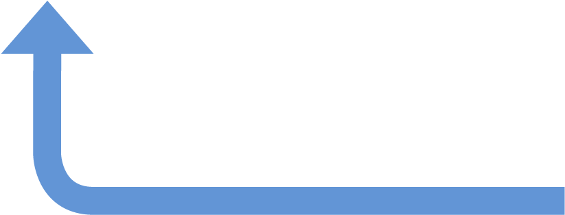 A36 Curvedarrow Lightblue Up - Electric Blue (853x342), Png Download