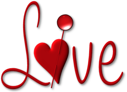Red Love With Heart Png Picture - Love With Heart Png (414x295), Png Download
