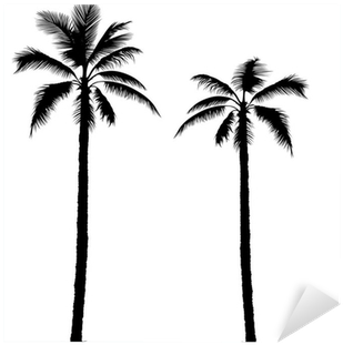 Palm Tree Silhouette Clip Art (400x400), Png Download