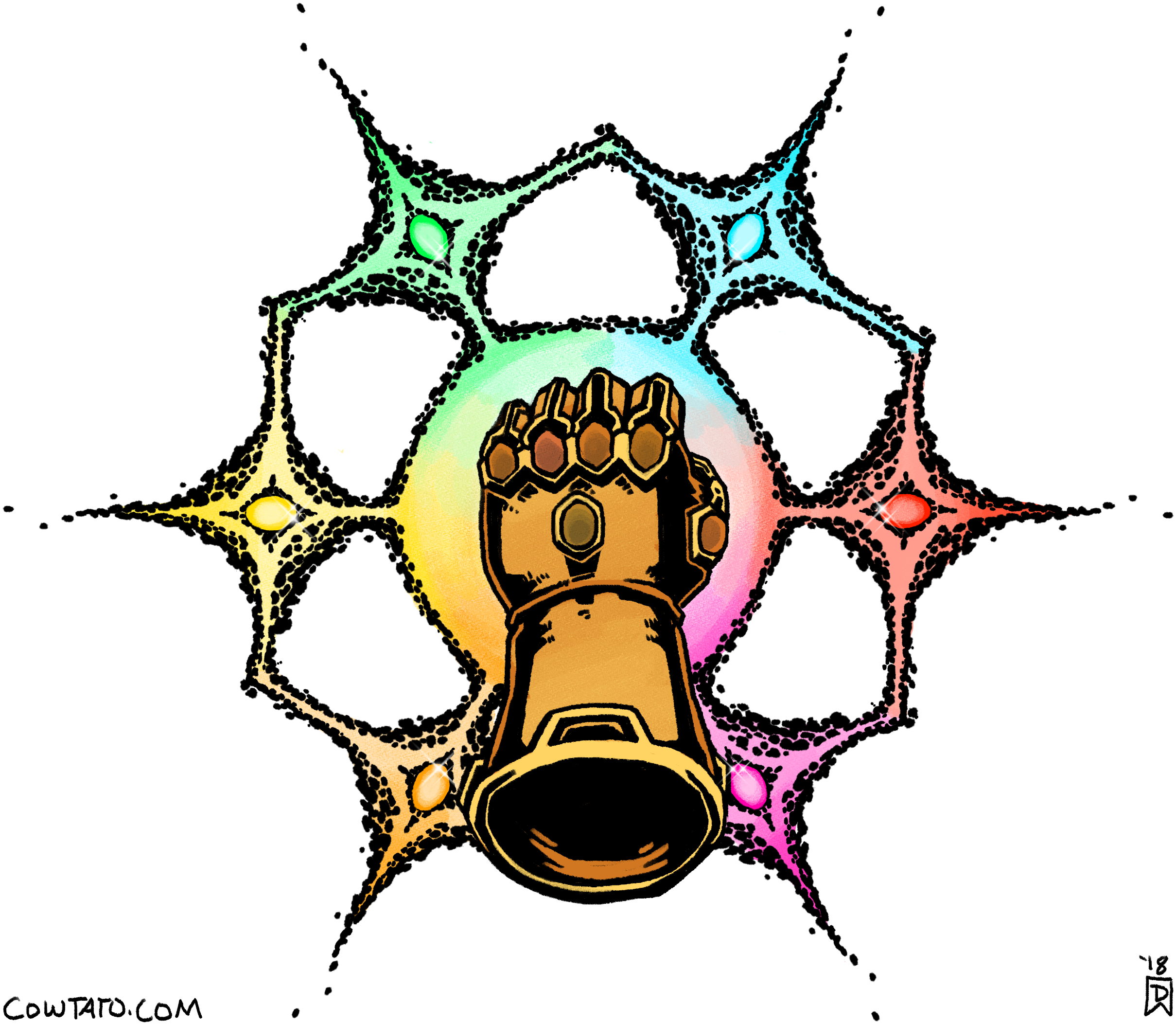 Infinity Gauntlet - The Infinity Gauntlet (2419x2105), Png Download