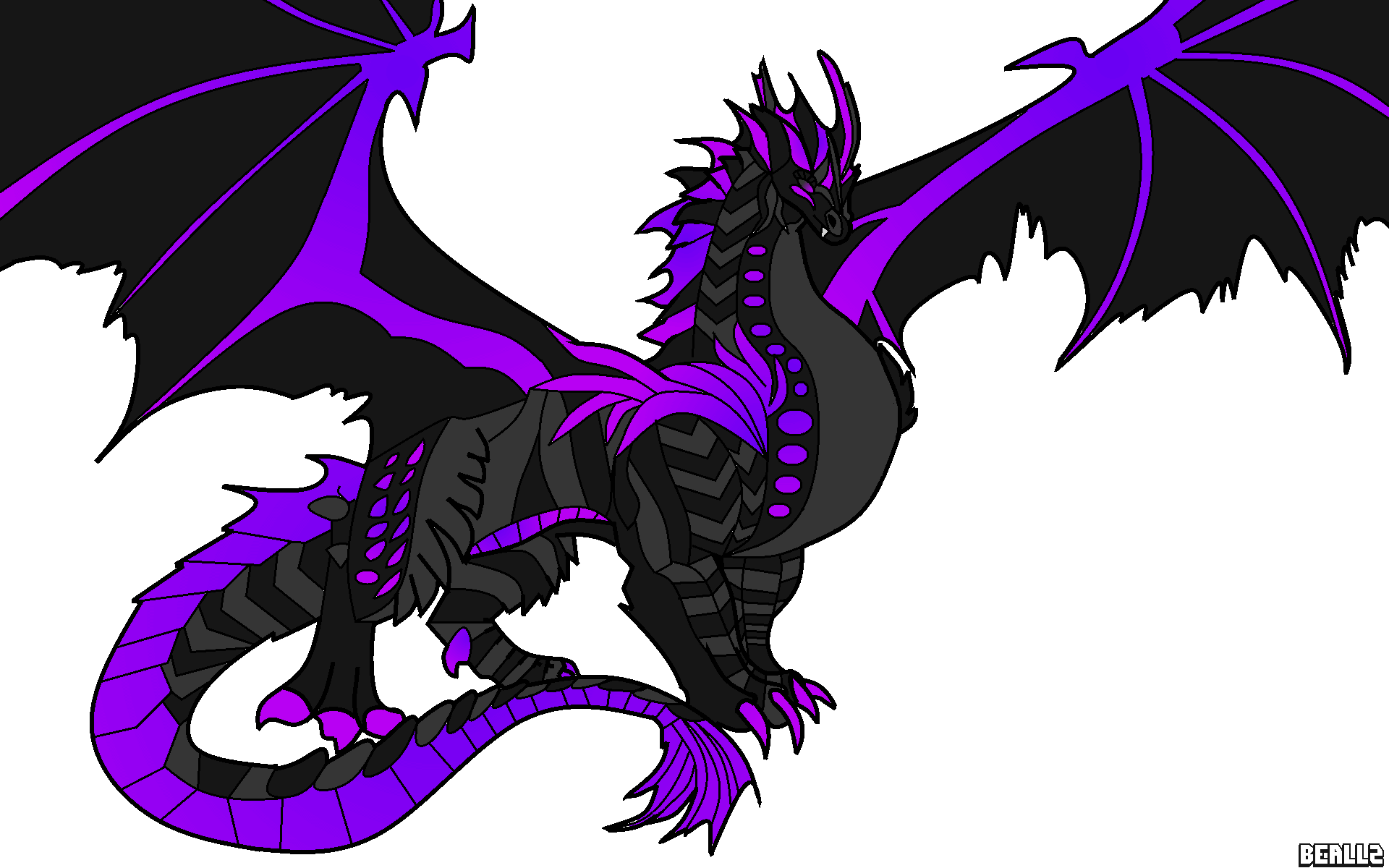 [mount] Dark Infineon Dragon [archive] - Trove Dragon Fanart (1920x1200), Png Download