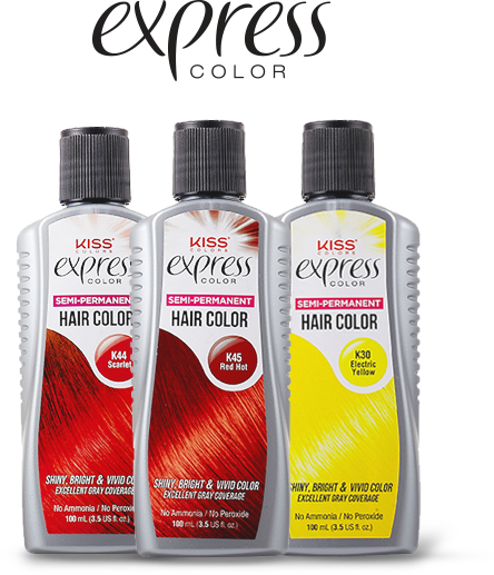 Best Sellers - Kiss Express Color Semi-permanent Hair Color 3.5 Oz (444x517), Png Download