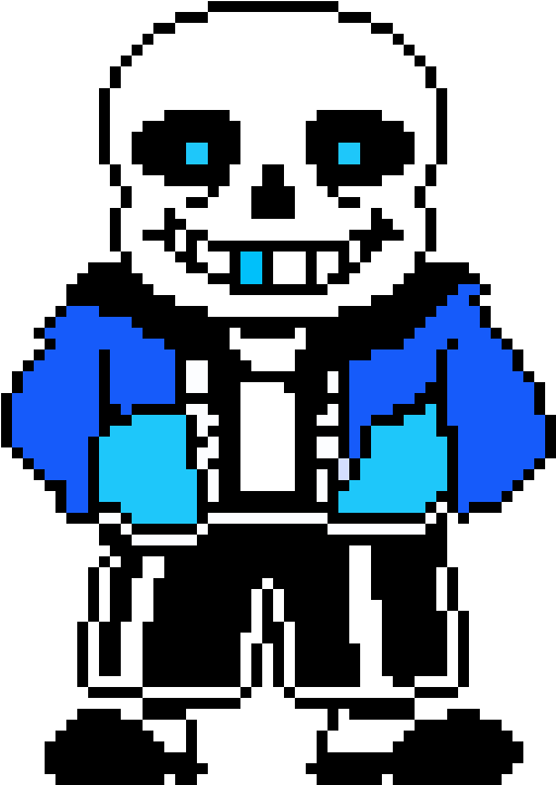 Blank Template - Underswap Sans Colored Sprite (620x770), Png Download