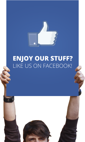 Static Like Us On Facebook Pop Out Widget For Blogger - Facebook (292x488), Png Download