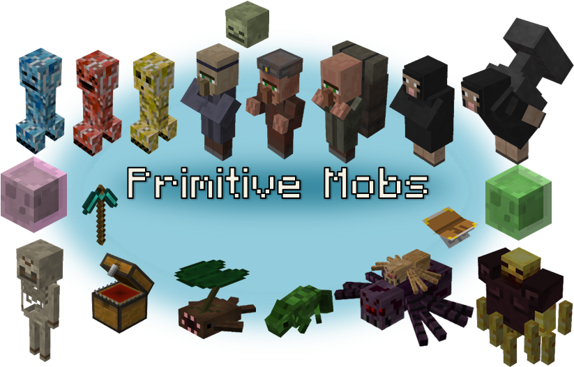 Update - Primitive Mobs 1.12 2 (891x573), Png Download