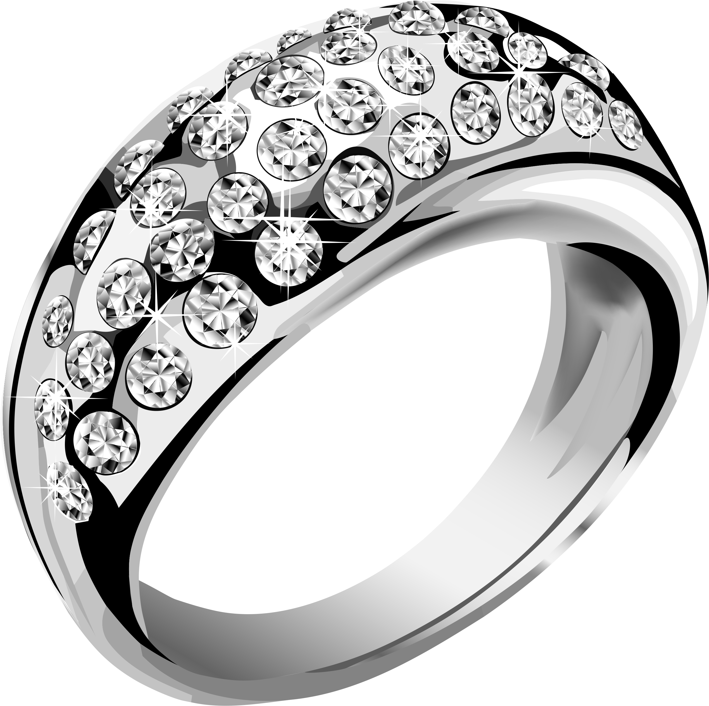 Ring Png - Silver Ring Png (3068x3074), Png Download
