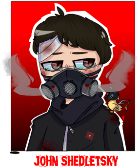 John// Gas Mask - Medibang Inc. (329x388), Png Download