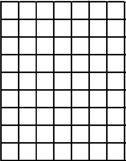 Print Out The Grid Below On A Piece Of Clear Plastic - Draw A Line From Start To Finish You Must Use Every (612x792), Png Download