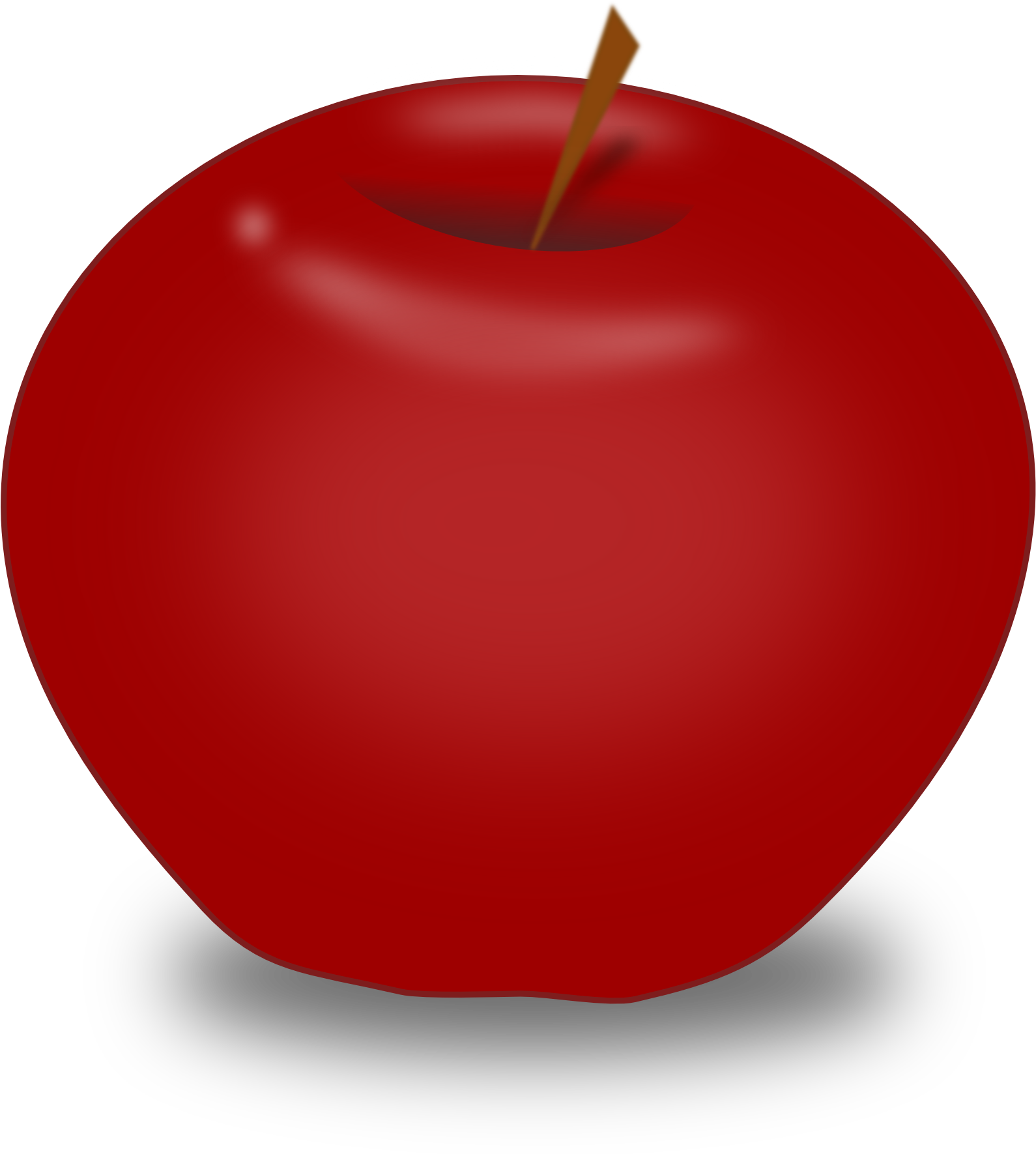 Apple Png Images Free Download, Apple Png Clip Black - Red Apple Design (1979x2799), Png Download