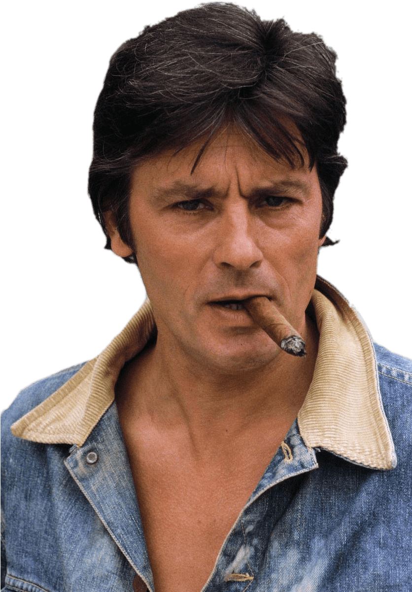 Alain Delon Cigar Png - Alain Delon Cigar (835x1271), Png Download
