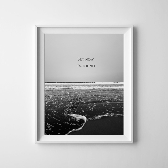 But Now I'm Found, Amazing Grace, Hymn Art, Bible Verse - Picture Frame (703x537), Png Download