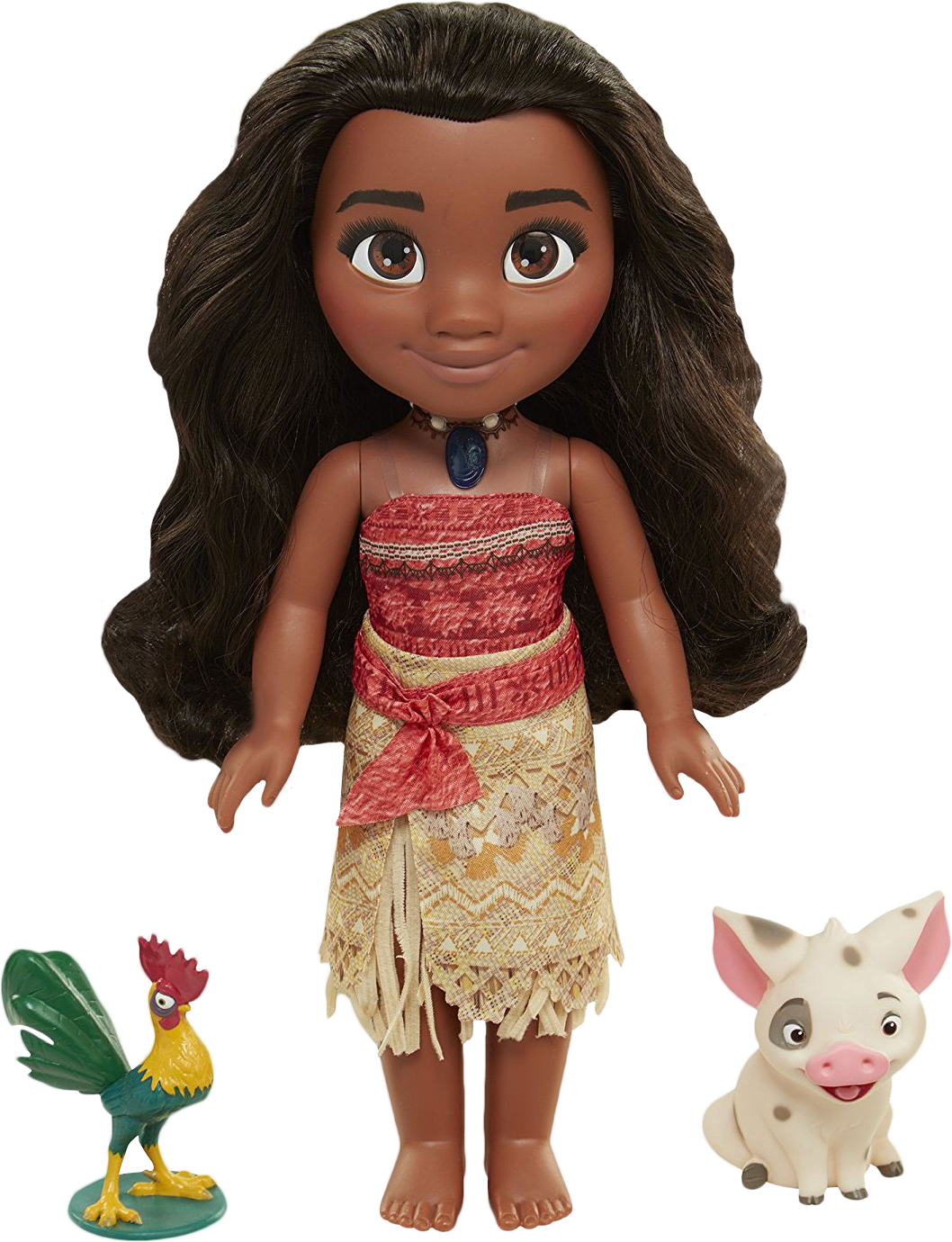 Moana - Disney Singing Moana And Friend Doll Set (1058x1380), Png Download
