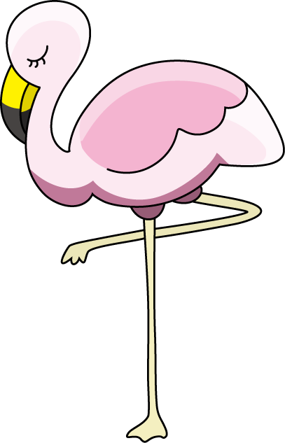 Pink Flamingo Clip Art 0 Png - Flamingo Clipart (407x633), Png Download