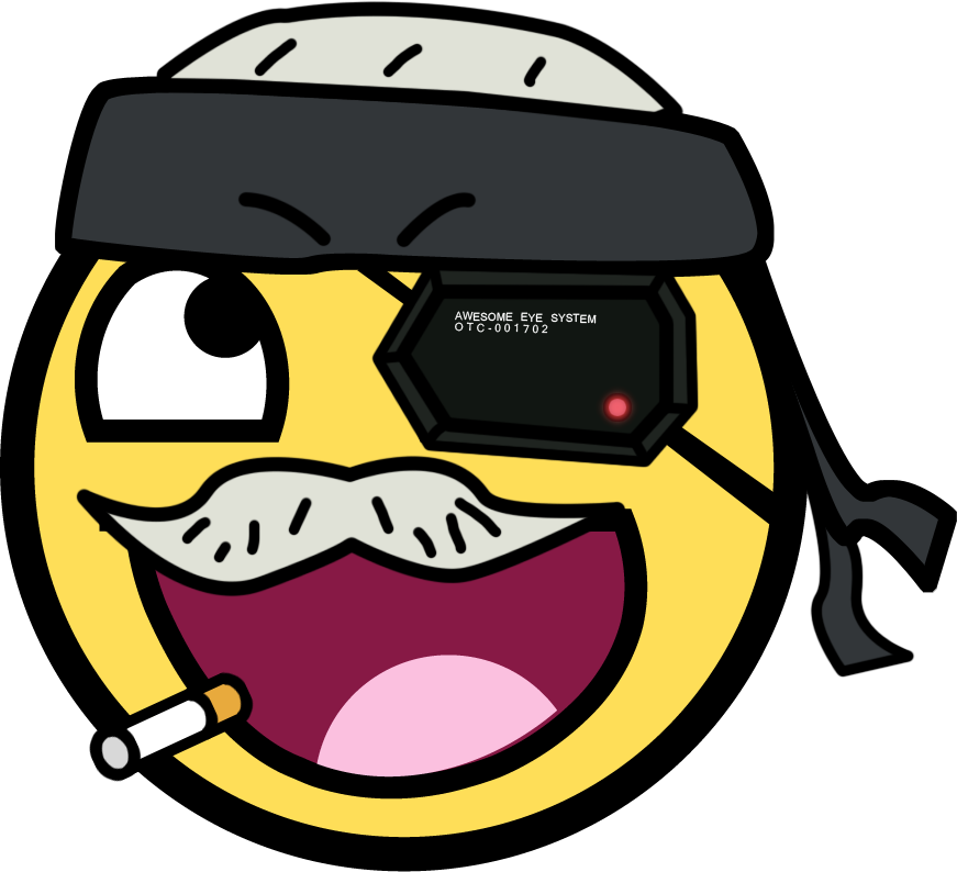 Army Awesome Smiley - Awesome Smiley (871x794), Png Download