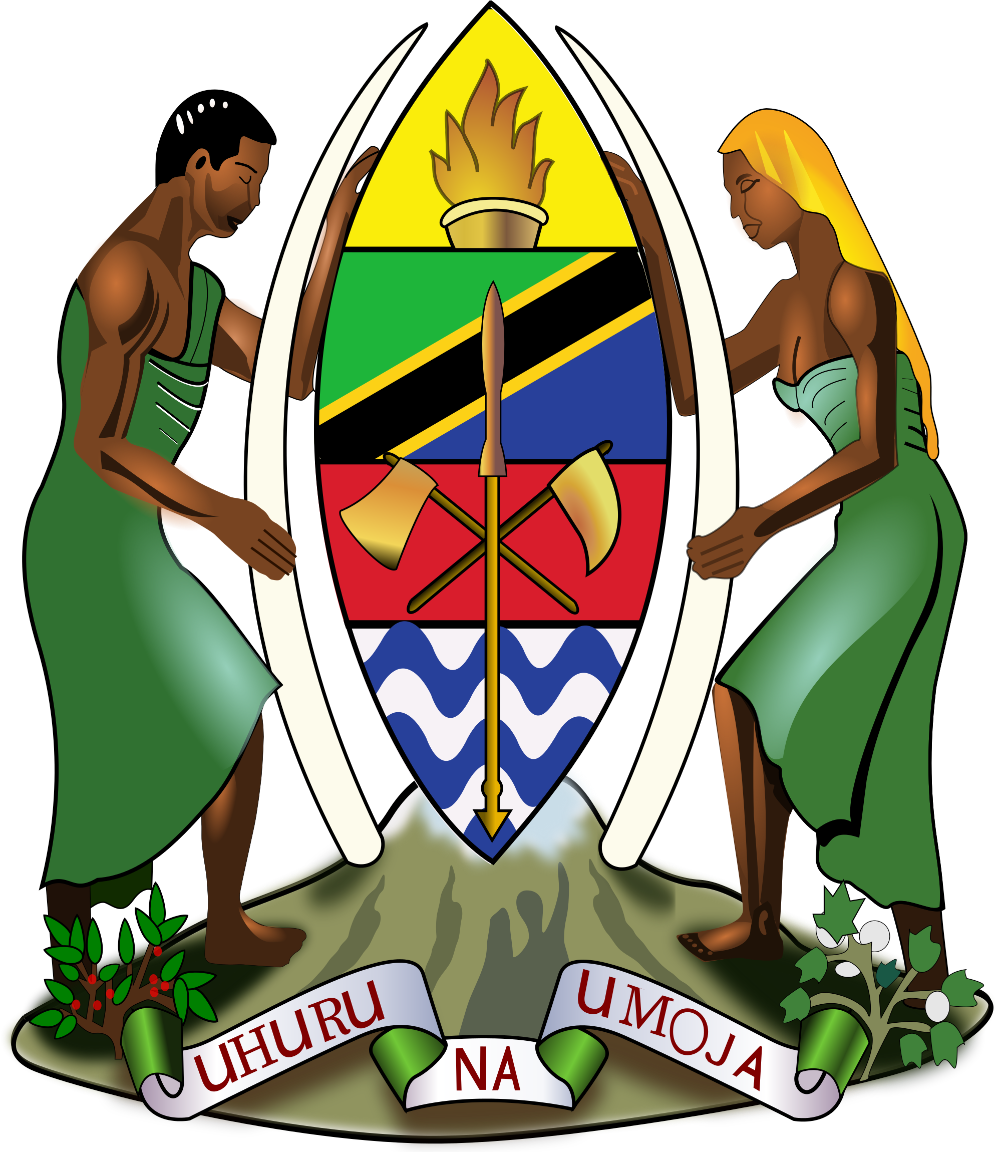 G=government This Is Tanzania's Government's Logo Uhuru - Languages In Tanzania (2000x2319), Png Download
