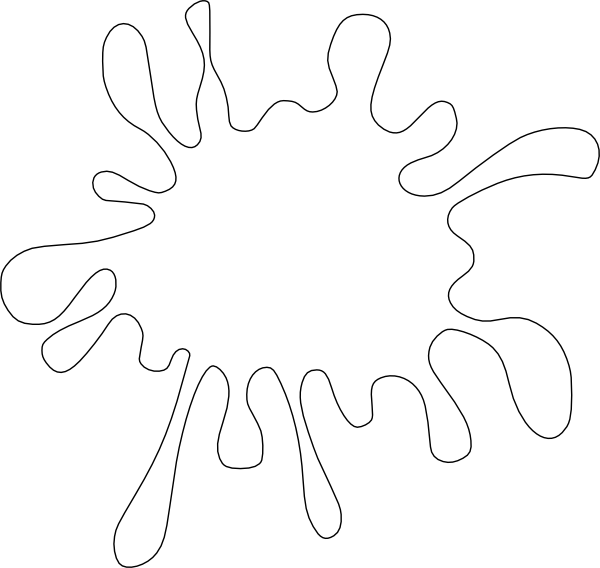 White Splash Clip Art At Clker Com Vector Clip Art - Splash Of White Paint (600x568), Png Download