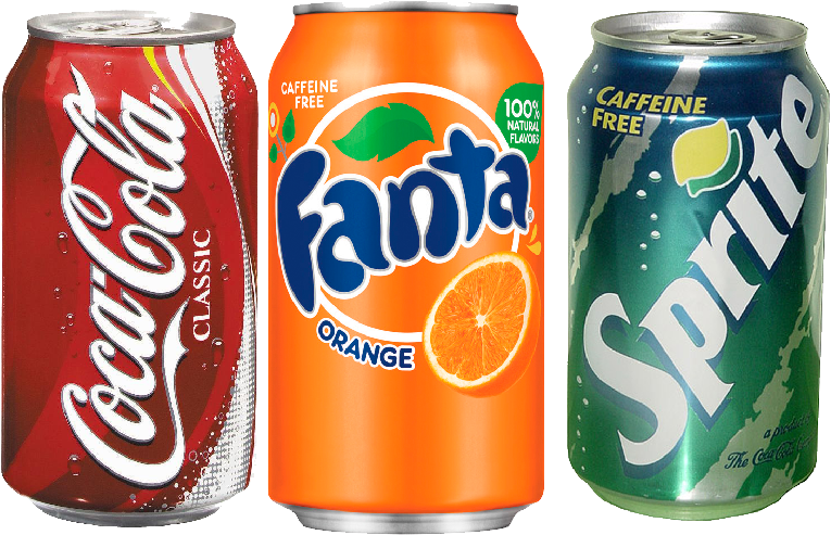 Fizzy Drinks Diet Coke - Coca Cola Fanta Sprite Png (800x500), Png Download