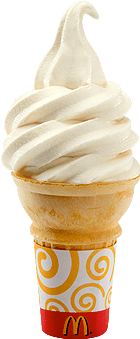 Ice-cream Cones - Mcdonalds Vanilla Ice Cream Cone (380x380), Png Download