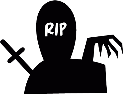 Rip Zombie Vector - Icon (400x400), Png Download