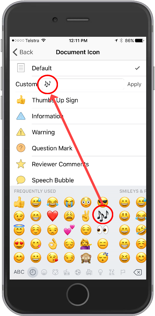 For Example, I Have Added A 'thumbs Up' Emoji To Signify - Smartphone (563x1080), Png Download