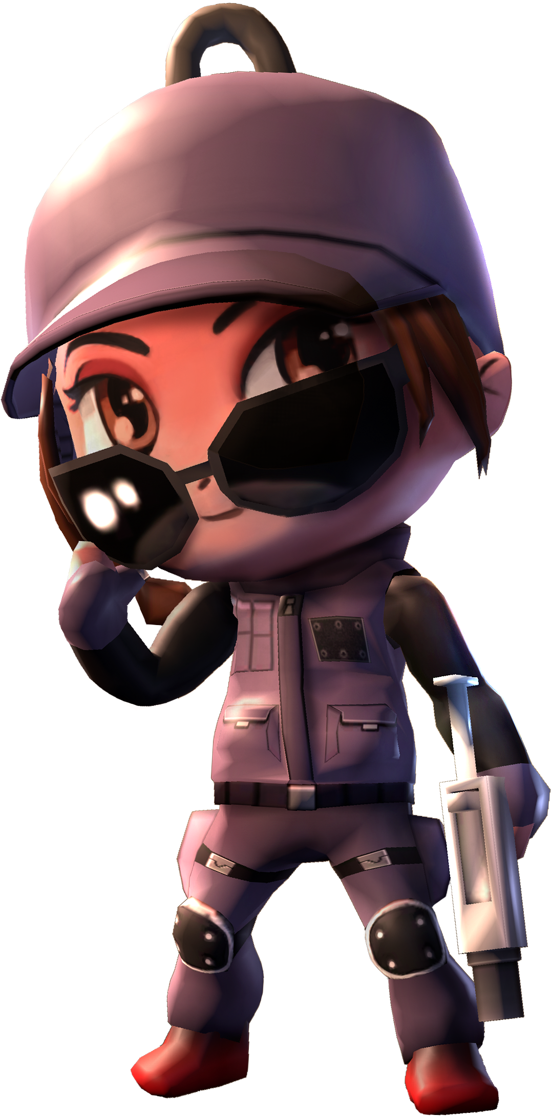 Svg Library Chibi Transparent Rainbow Six Siege - Ash Chibi Rainbow Six (1444x2304), Png Download