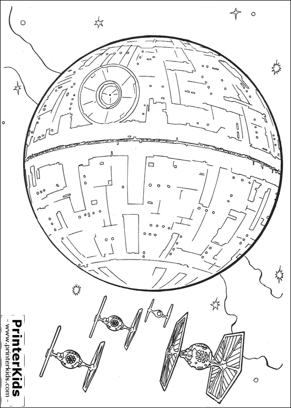 Lego Death Star Coloring Page 2 By James - Star Wars Coloring Pages (567x794), Png Download