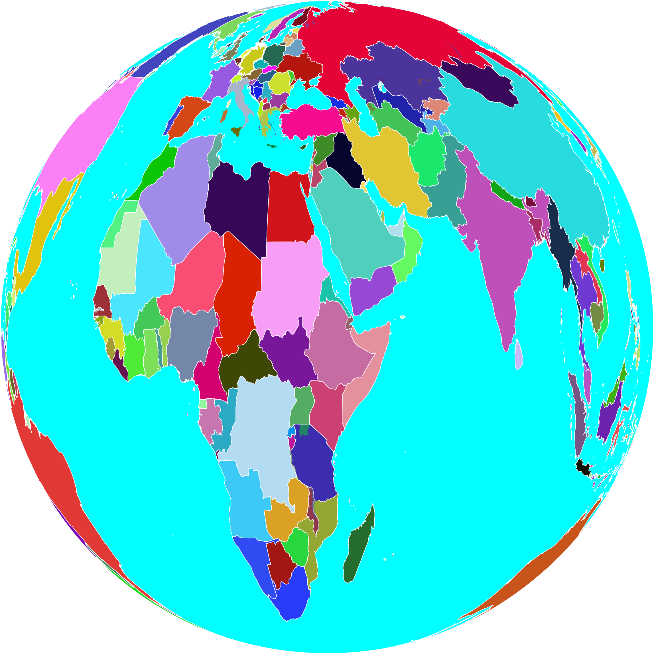 This Free Icons Png Design Of Colorful World Globe (2294x2294), Png Download
