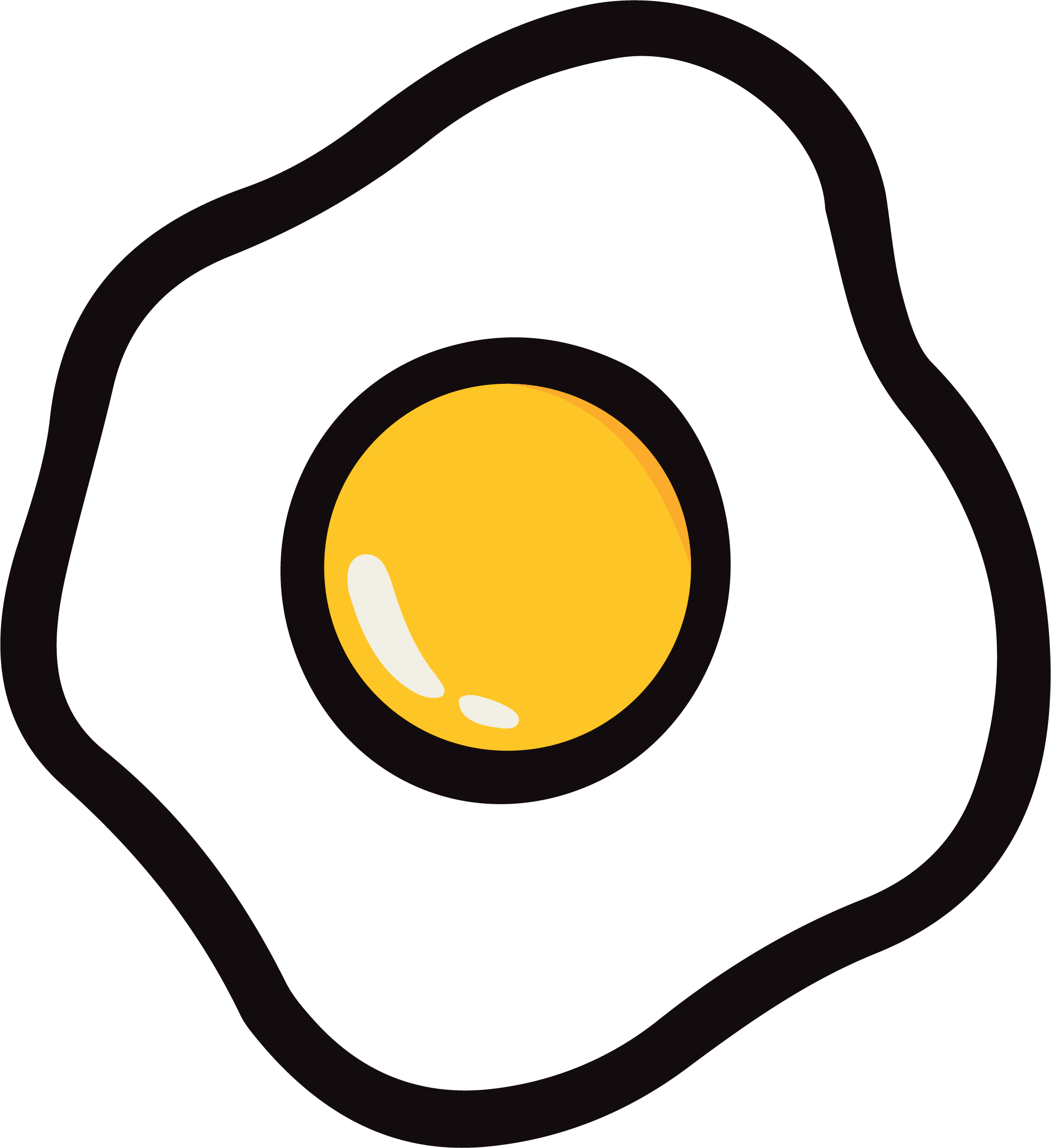Egg - Fried Egg (2076x2267), Png Download