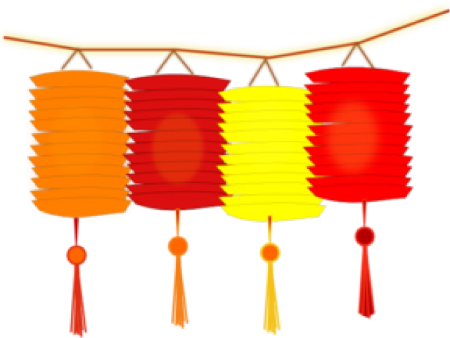 Lantern Clipart Transparent - Chinese New Year Clipart (640x480), Png Download
