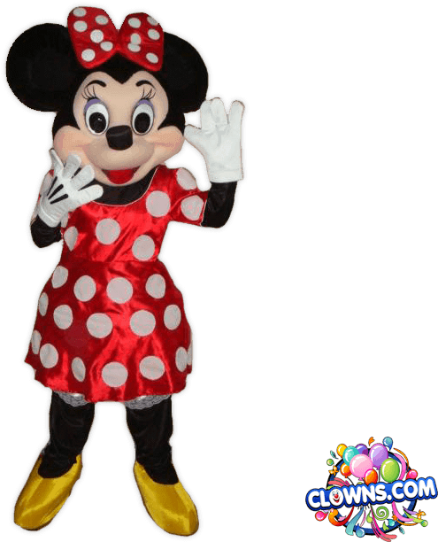 Minnie Mouse Party Characters, Ny - Clown (727x643), Png Download