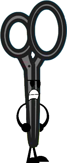 Scissors - - Brawl Of The Objects Scissors (257x570), Png Download