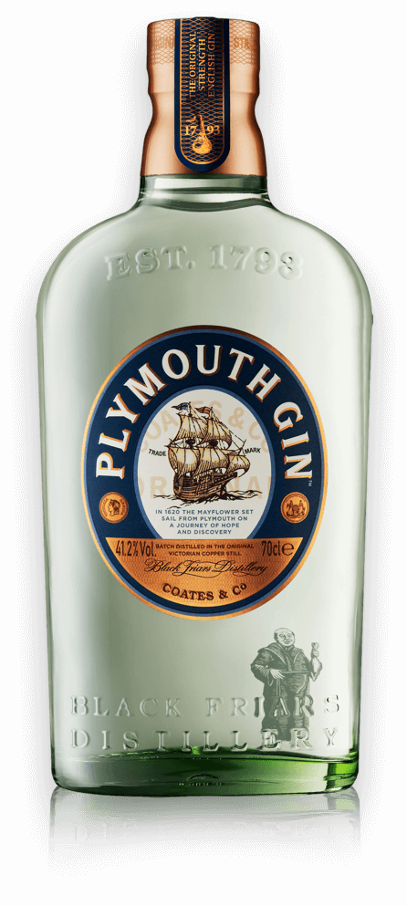 Plymouth Gin Original - Plymouth Gin (446x993), Png Download