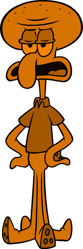 Ncxnfqf Suspect Squidward - Cartoon (290x862), Png Download